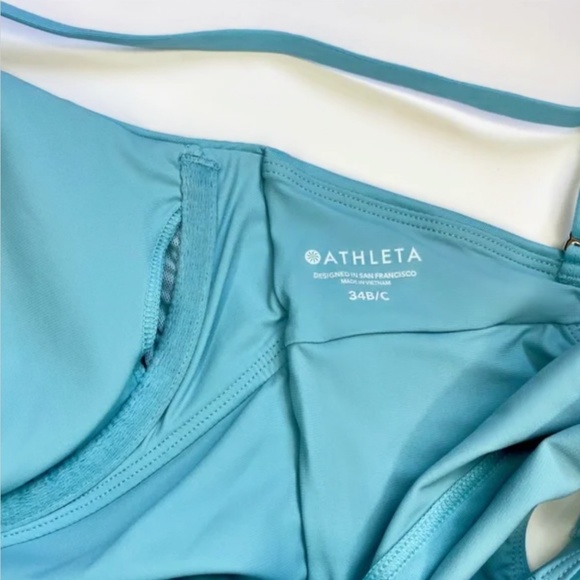 Athleta Villa Bra Cup Bikini Top Blue - Picture 5 of 8